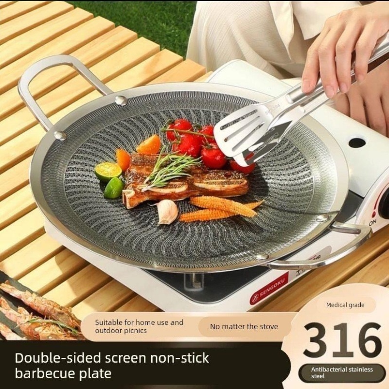 Camping Cooking Stove - Wielofunkcyjna patelnia grillowa ze stali nierdzewnej