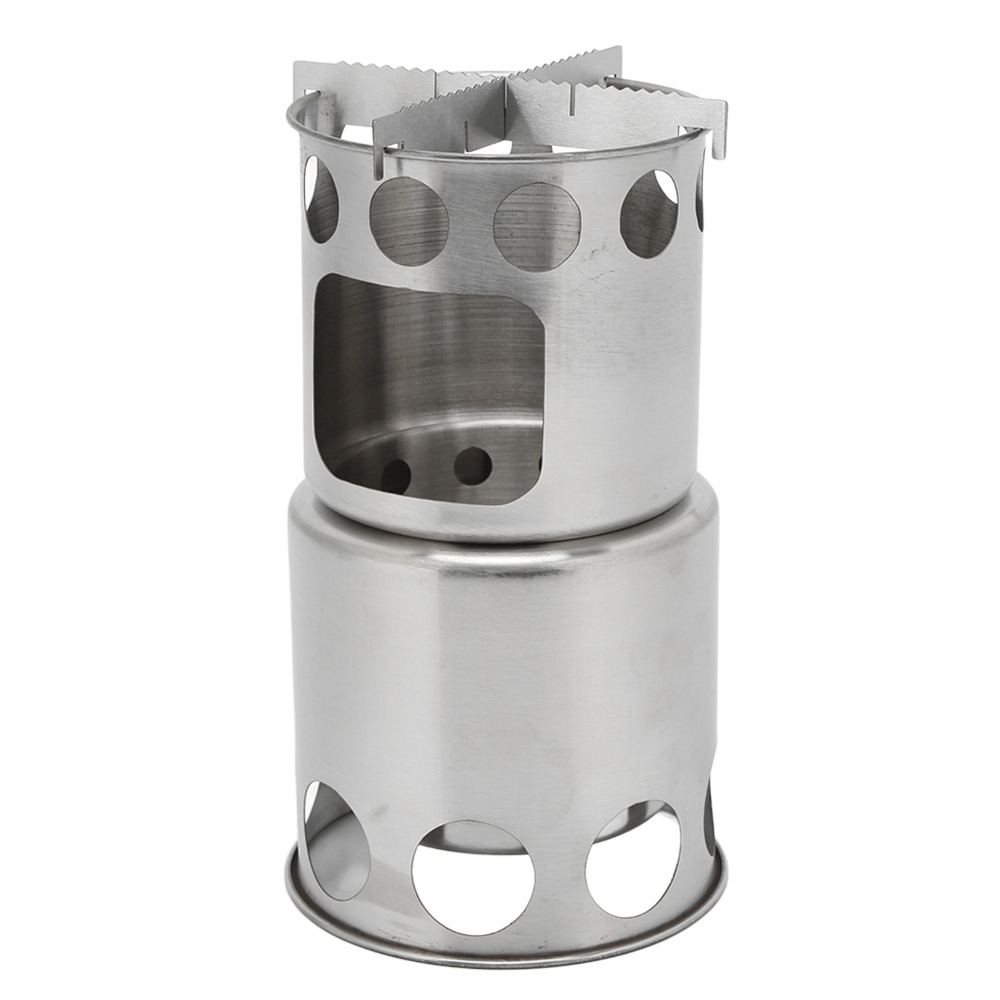 Camping Cooking Stove - Wytrzymały Zestaw Naczyń Kempingowych ze Stali