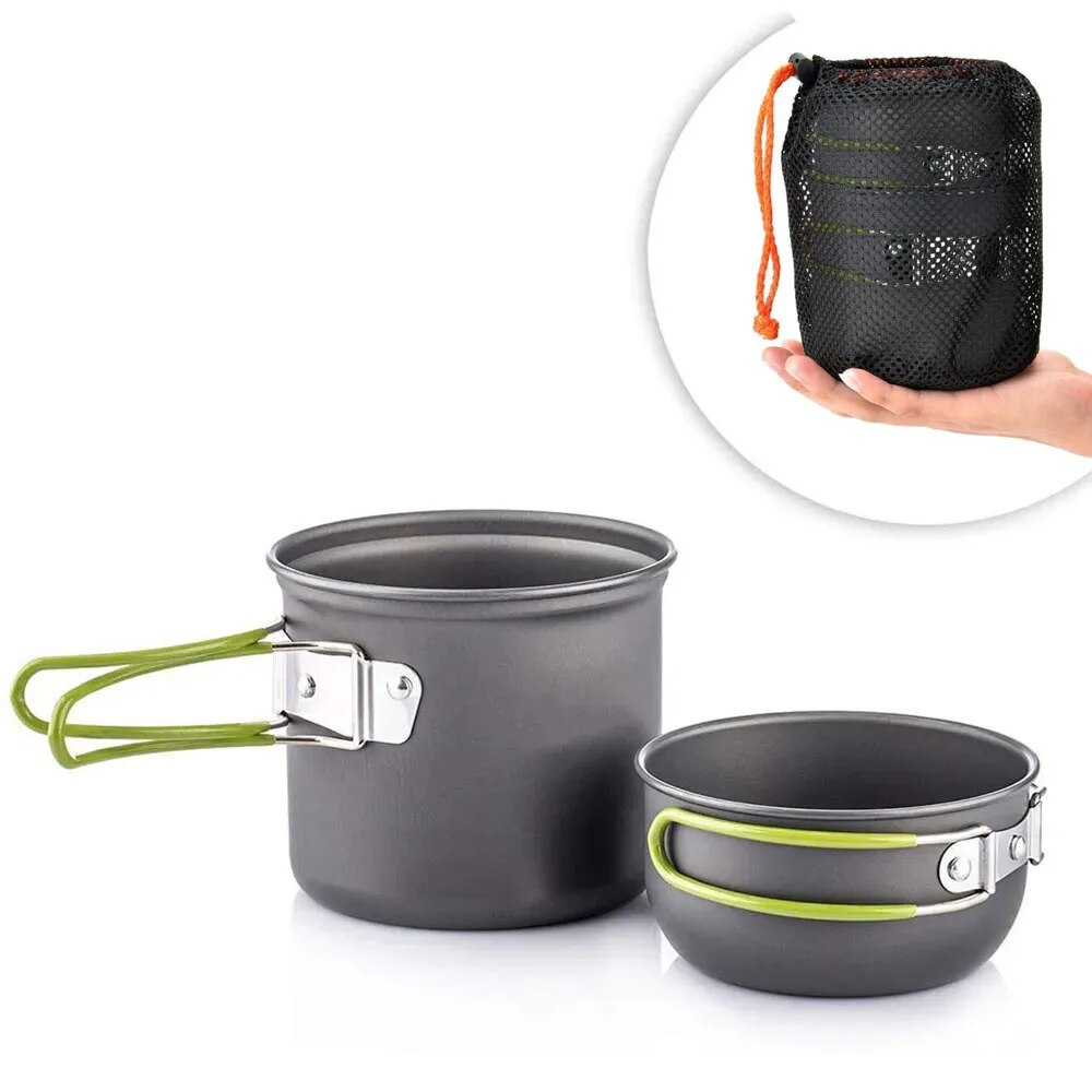 Camping Cooking Pack - Zestaw naczyń kempingowych Ultralekki zestaw garnków