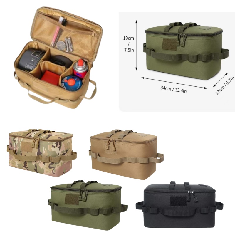 Camping Cooking Box - Outdoor Pouch Camping Storage Bag Organizer