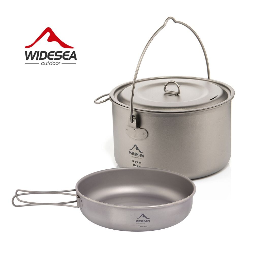 Camping Cooking Pack - Widesea Camping zastawa stołowa tytanowy zestaw