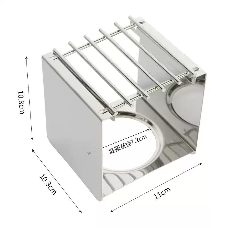 Camping Cooking Stove - Stalowy kwadratowy stojak na kawę, stabilny