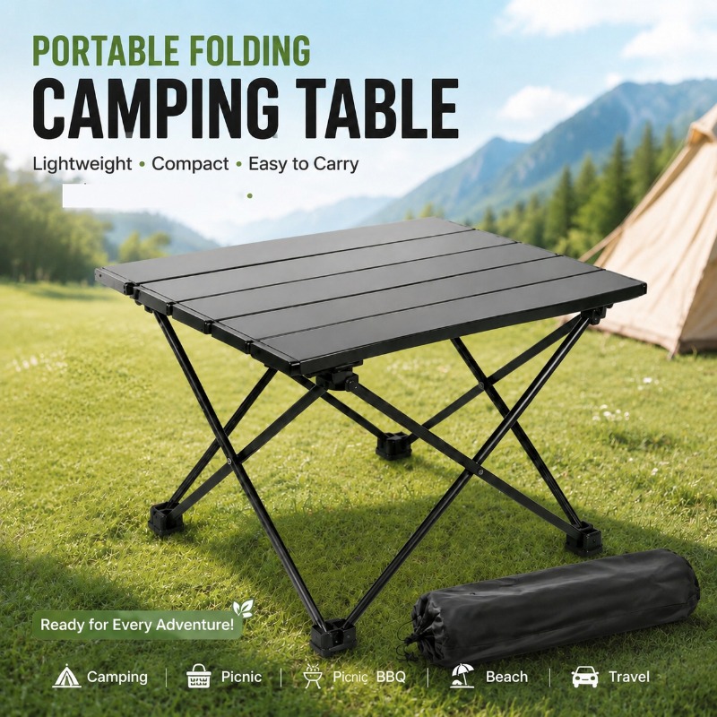 Camping Cooking Rack - Lekki, przenośny, składany stół kempingowy, składane
