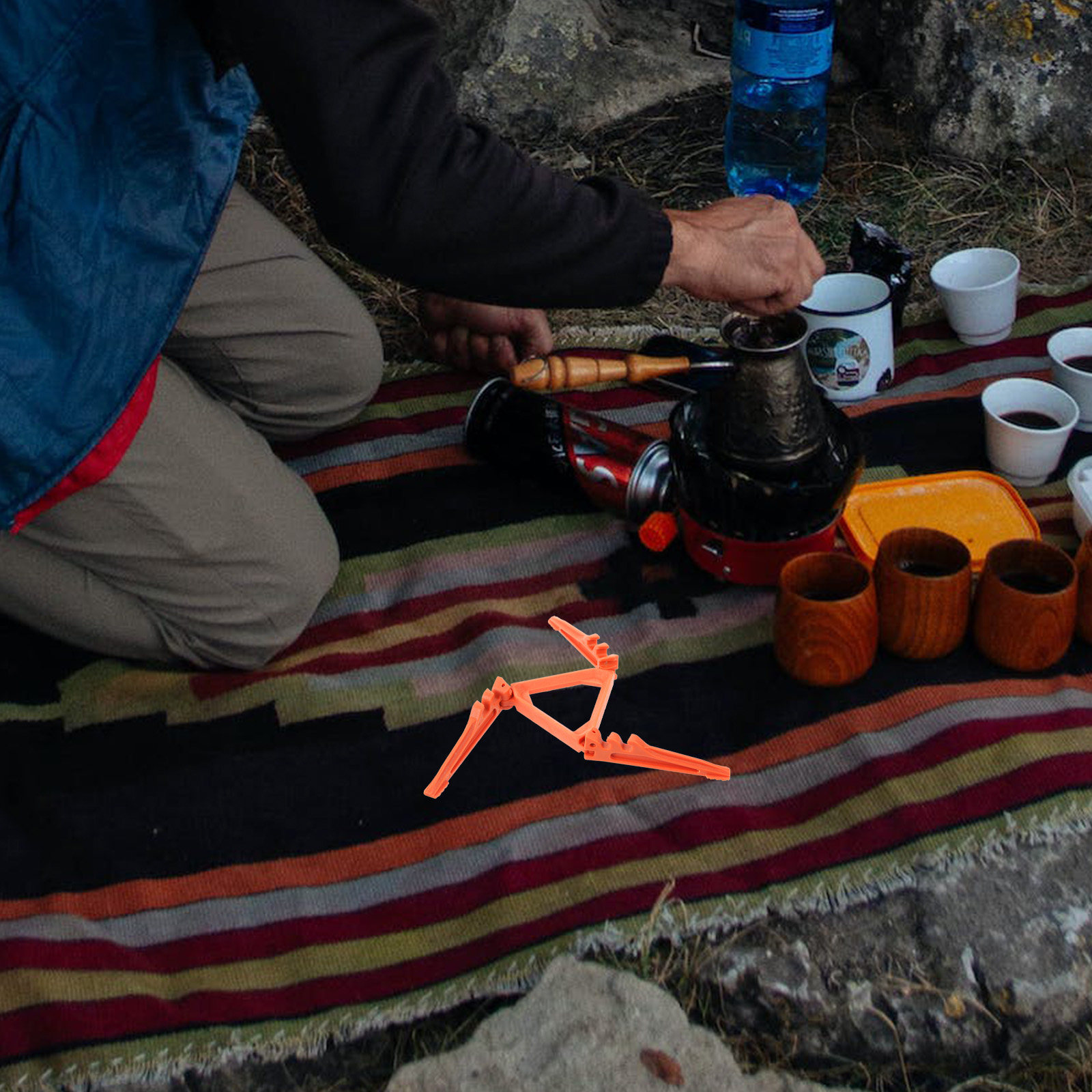 Camping Cooking Gas Stove Portable Tool - Wytrzymały nylonowy stojak na butlę z