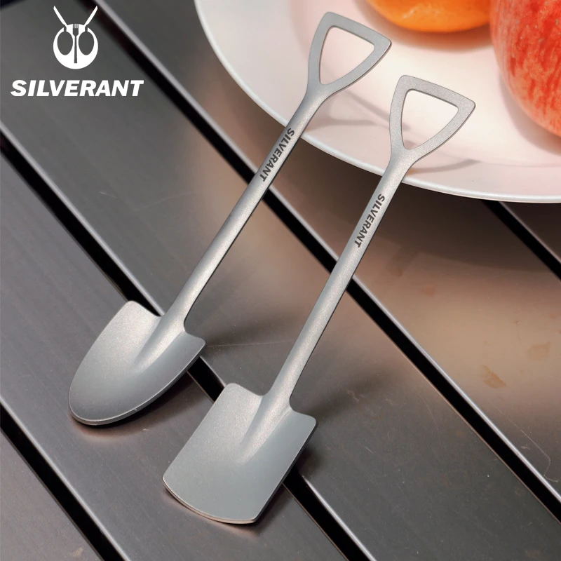Camping Cooking Food - EDC Titanium przenośna w kształcie łopaty