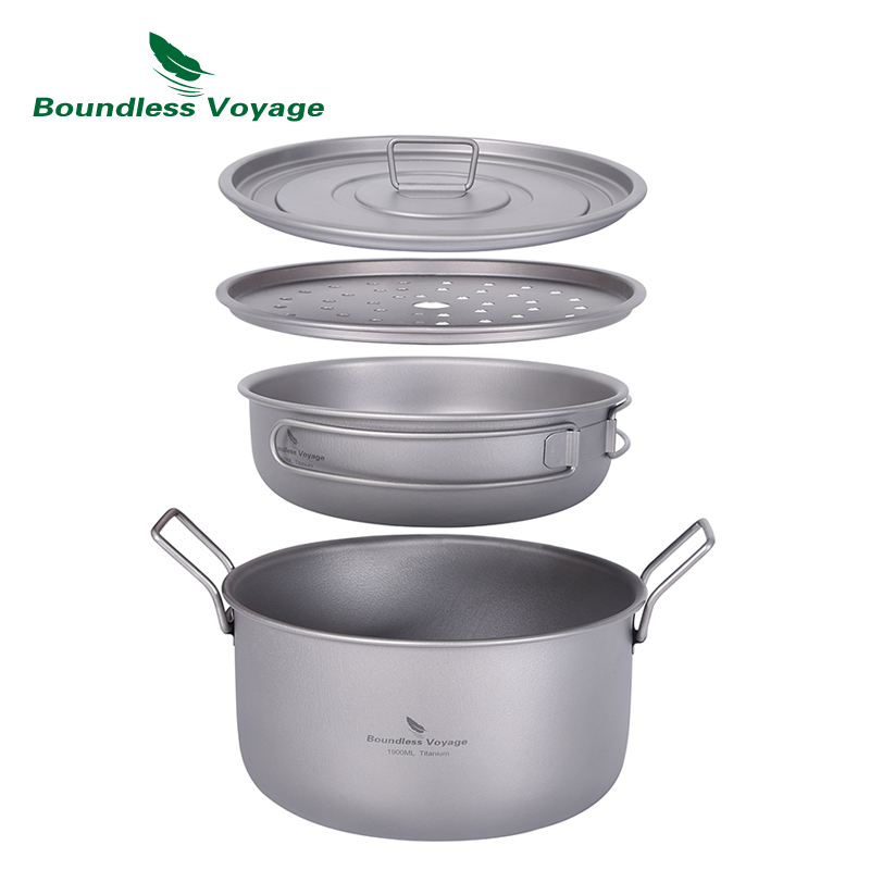 Camping Cooking Pack - Boundless Voyage Camping garnek do gotowania
