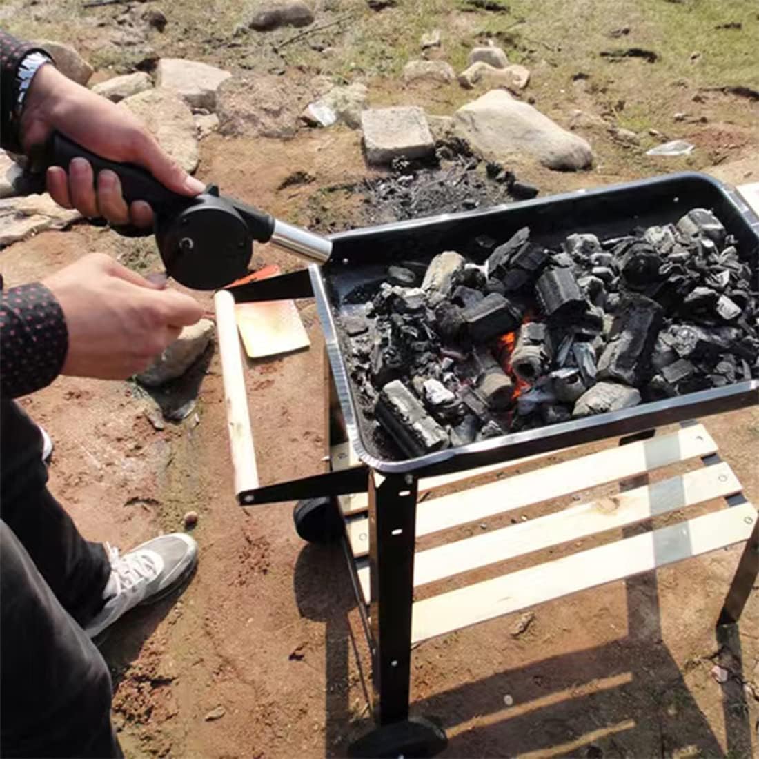 Przenośna dmuchawa do grilla n – Camping Cooking Pack recenzja i cena