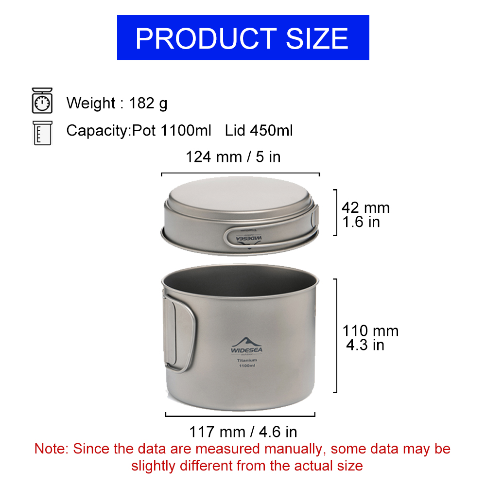 Widesea Ultralekki Tytanowy Ga – Camping Cooking Set Non Stick recenzja i cena