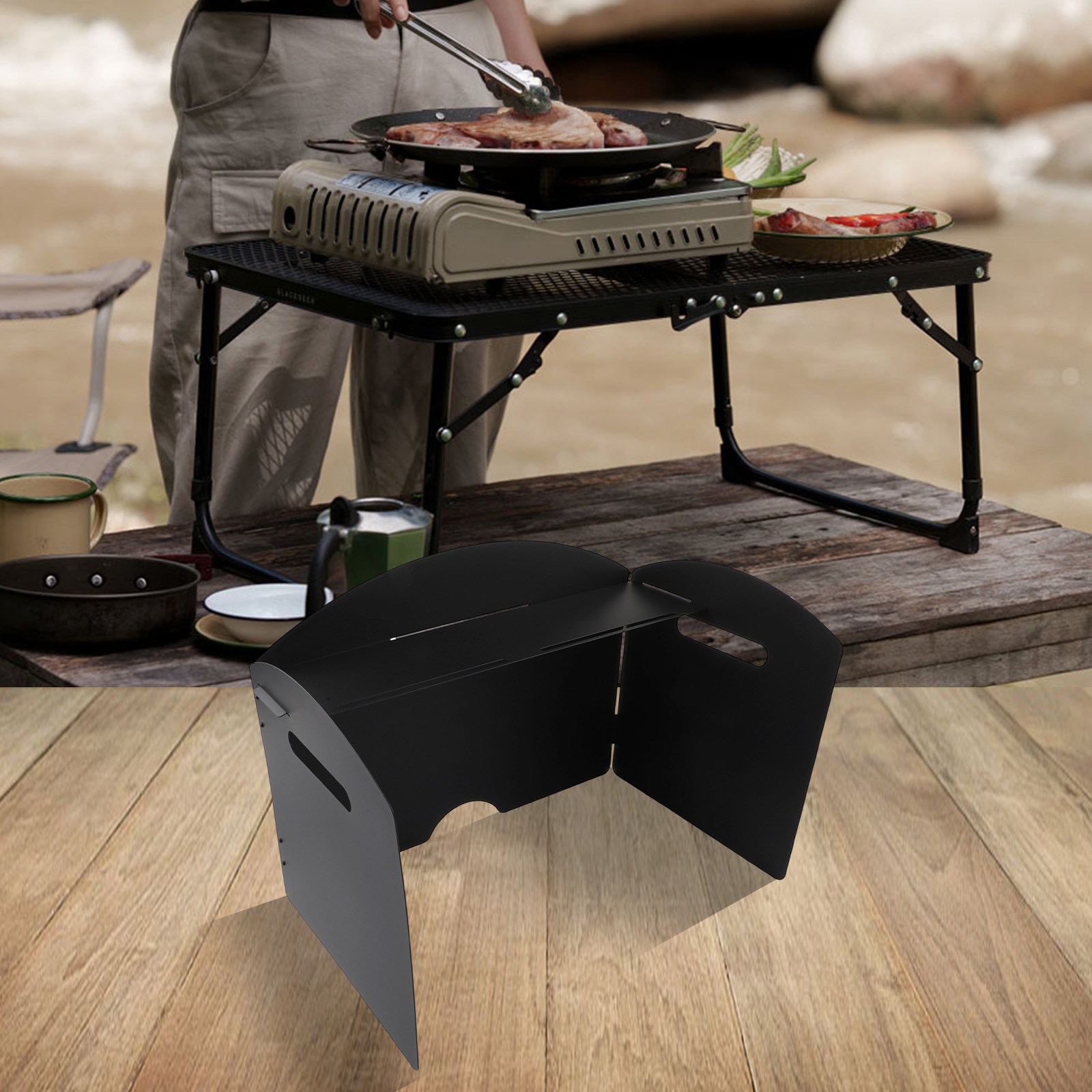 Przenośna osłona przeciwwiatro – Camping Cooking Wind Blocker recenzja i cena