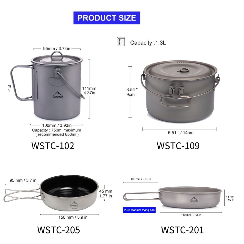 Widesea Camping zastawa stołow – Camping Cooking Pack recenzja i cena