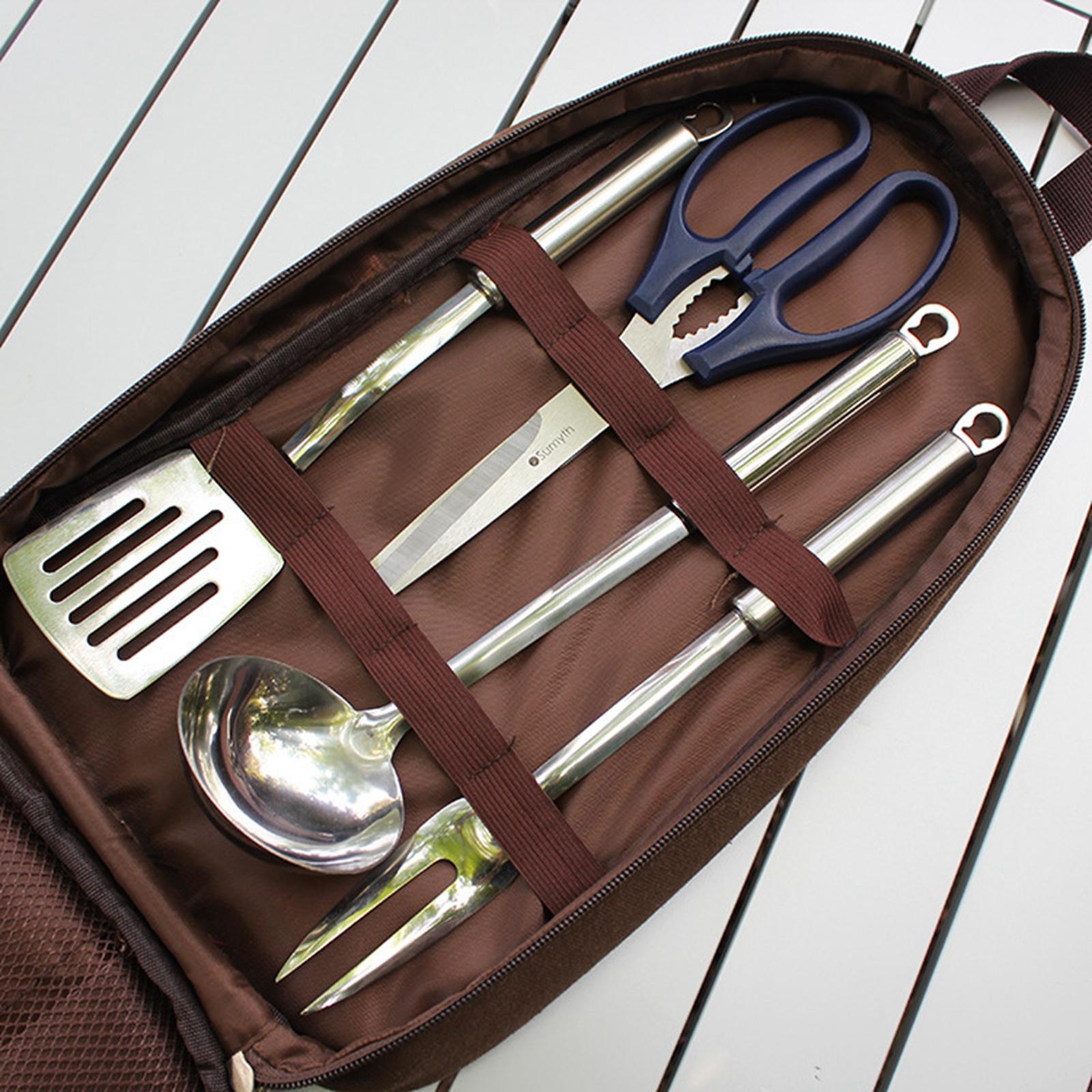 7-częściowy zestaw przyborów k – Camping Cooking Set Non Stick recenzja i cena