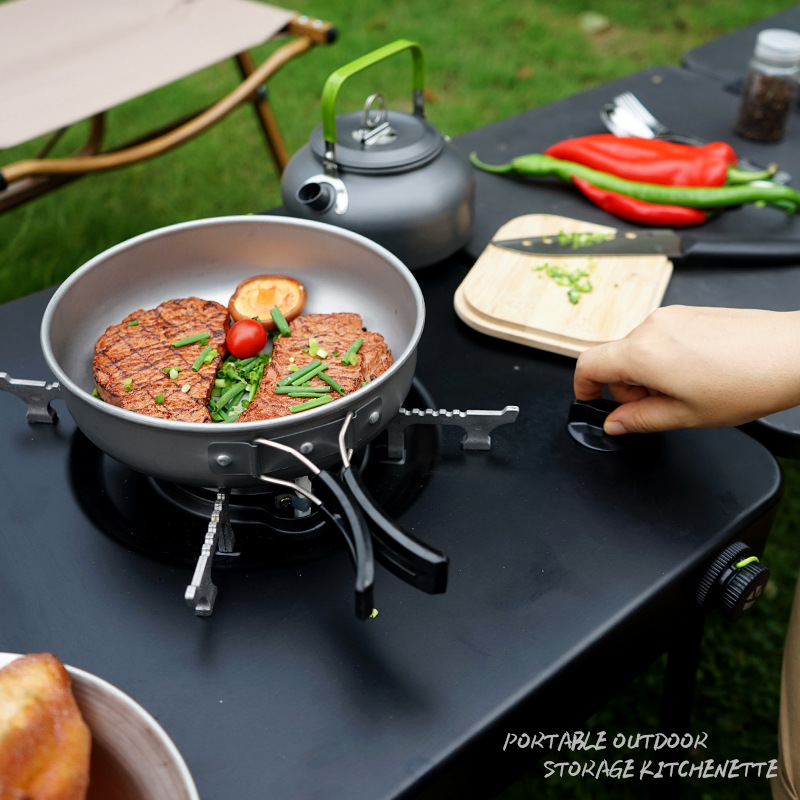 Przenośny składany stół kuchen – Camping Cooking Box recenzja i cena