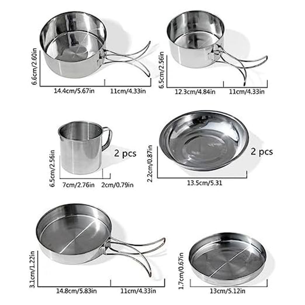 Zestaw naczyń kempingowych 8-c – Camping Cooking Easy recenzja i cena