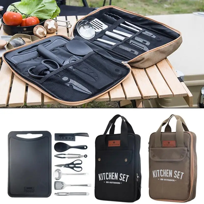 8-częściowy zestaw naczyń kuch – Camping Cooking Set Non Stick recenzja i cena