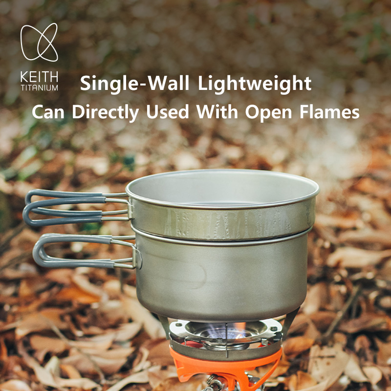 KEITH Zestaw naczyń kempingowy – Camping Outdoor Cooking Equipment recenzja i cena
