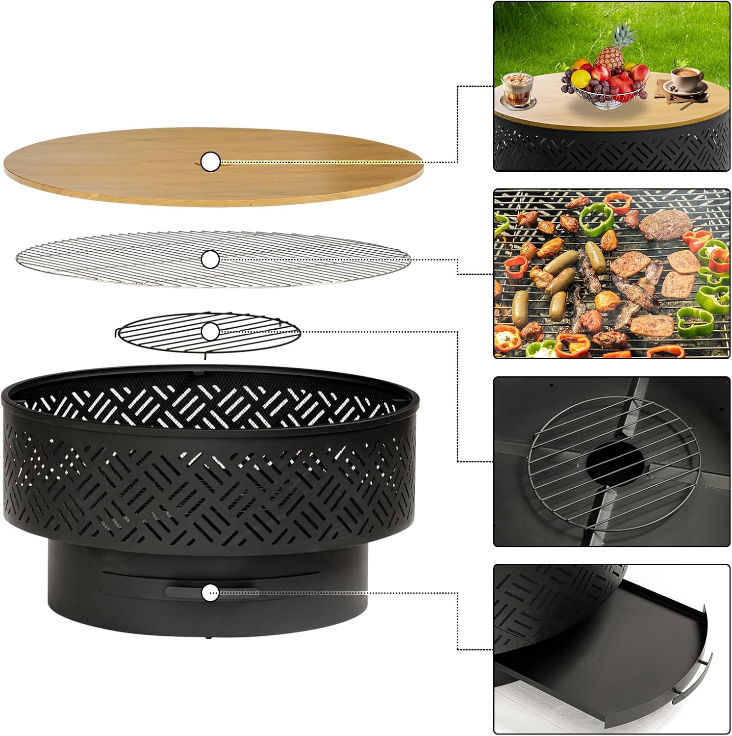 Okrągły metalowy stół do palen – Camping Cooking Pack recenzja i cena