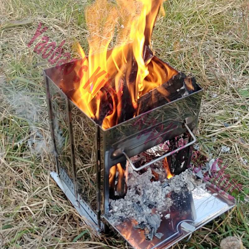 Przenośny piec na drewno do uż – Camping Cooking Stove recenzja i cena
