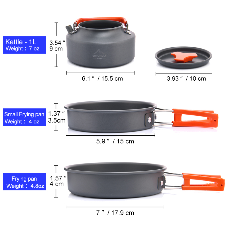 Widesea Camping Outdoor Cookwa – Camping Cooking Pack recenzja i cena