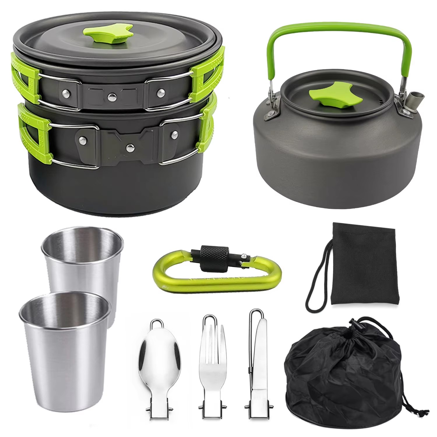 Zestaw do gotowania na kemping – Camping Cooking Set Non Stick recenzja i cena