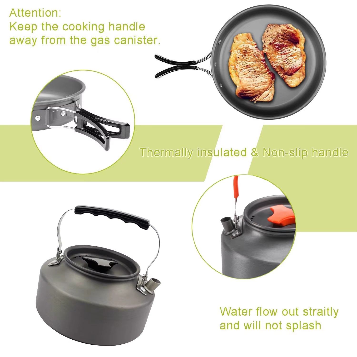 Zestaw do gotowania na kemping – Camping Cooking Set Non Stick recenzja i cena