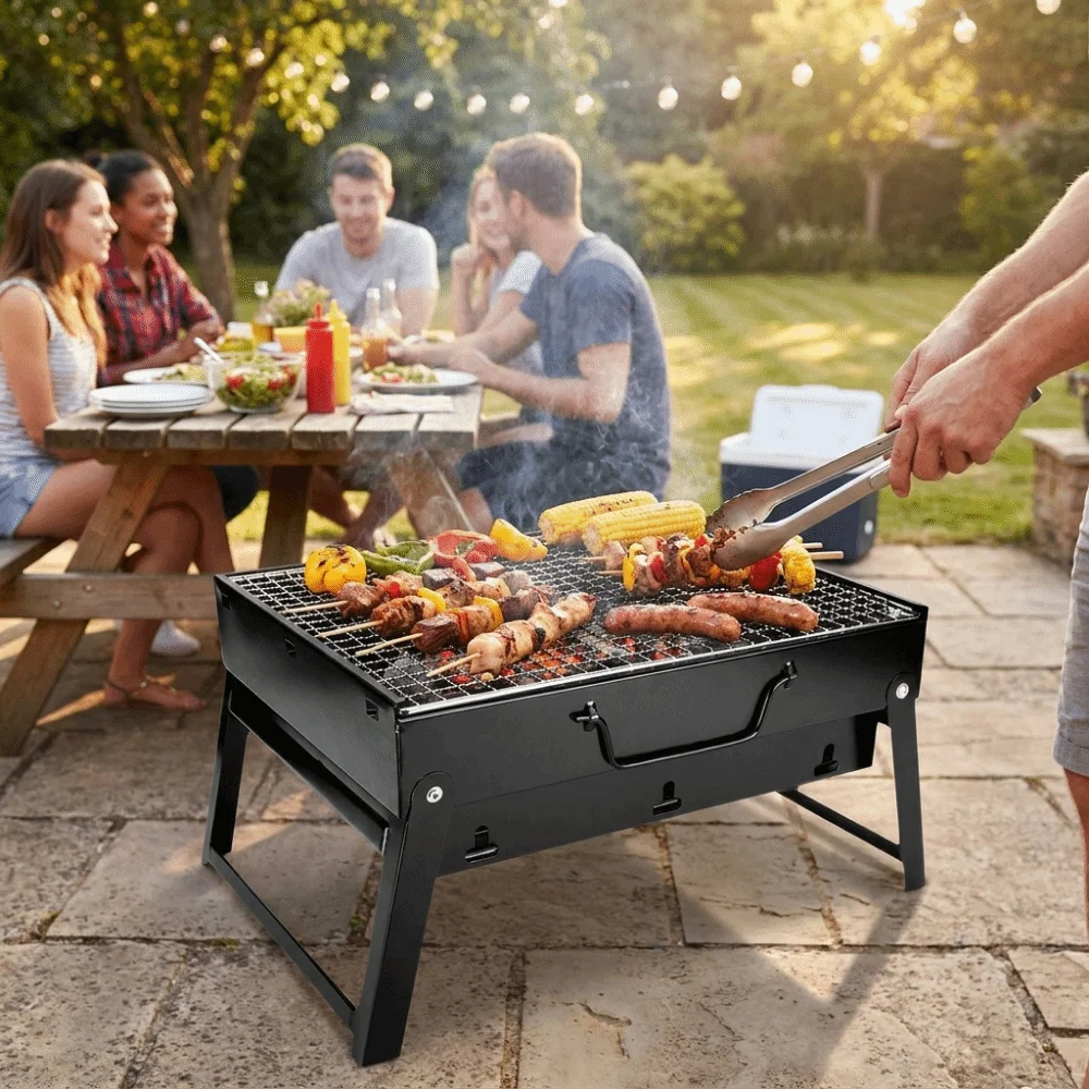 Przenośny, wzmocniony grill BB – Camping Cooking Rack recenzja i cena