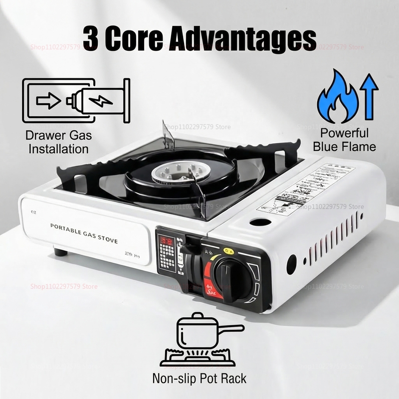 Przenośna składana kuchenka ga – Camping Cooking Gas Stove Portable Tool recenzja i cena