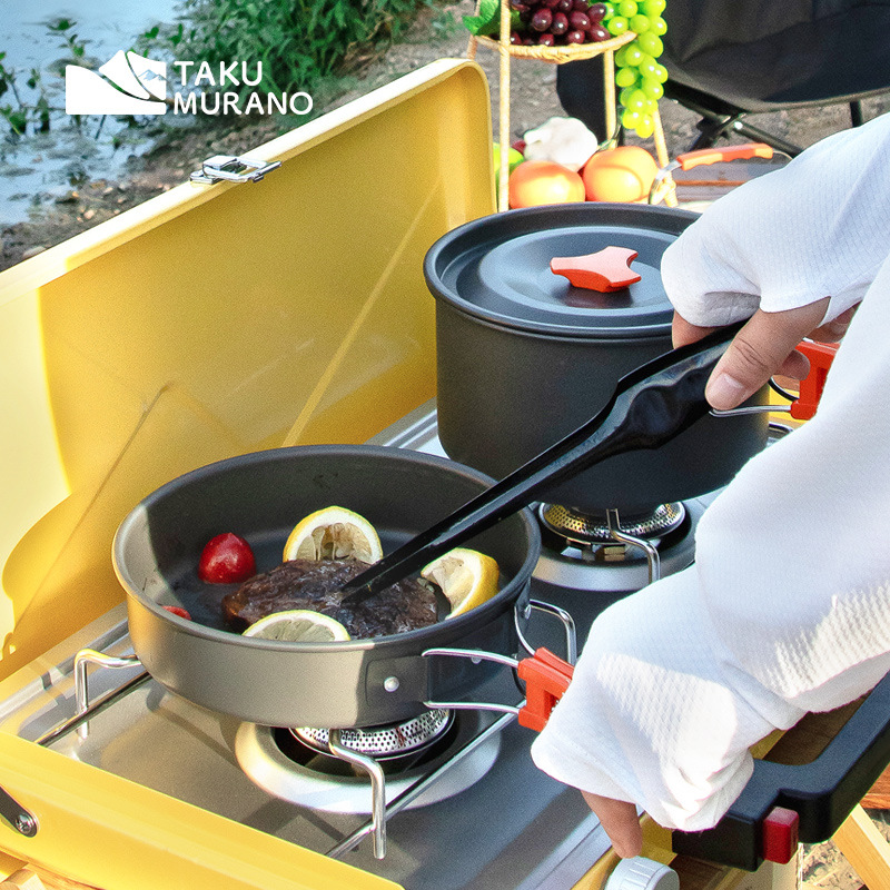 Zestaw naczyń kempingowych do  – Camping Cooking Rack recenzja i cena