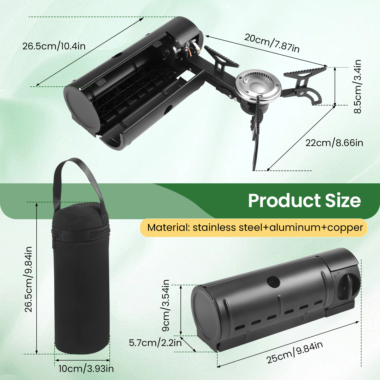 2800W przenośna składana kuche – Camping Cooking Gas Stove Portable Tool recenzja i cena