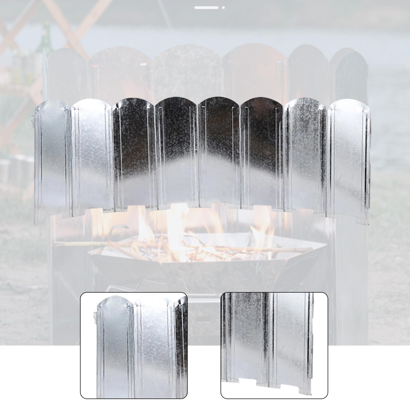 Przenośny żelazny składany ekr – Camping Cooking Wind Blocker recenzja i cena